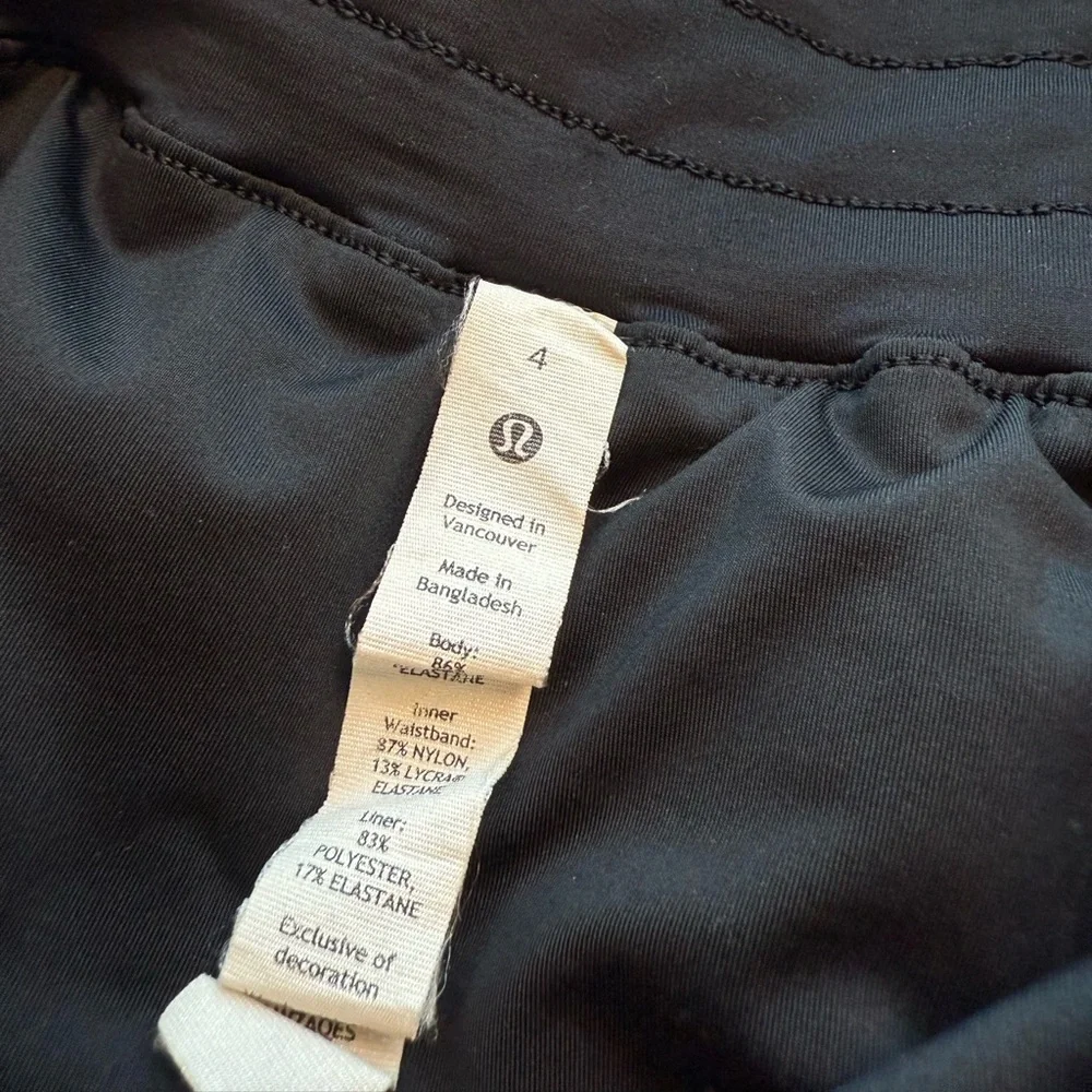 Lululemon | Track That Short | Black | Size 4 - Picture 7 of 7